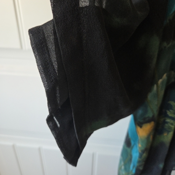 Citron Santa Monica Silk Lagenlook Top 2X Plus Size - Picture 4 of 8